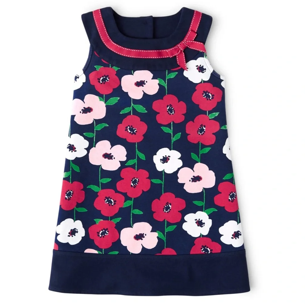 Gymboree Preppy Puppy poppy flower 5T dress‎